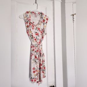 No Boundaries floral lace back collared sleeveless dress Large